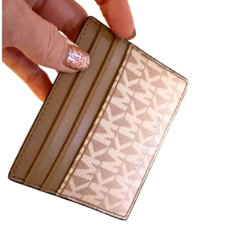 NWT Michael Kors ombre logo card case